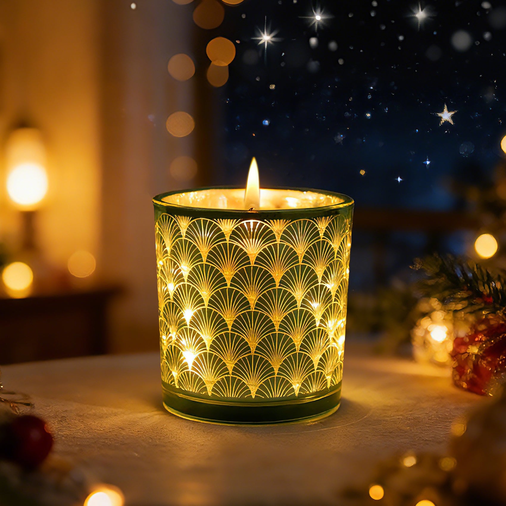 LED Light-Up Scented Candle