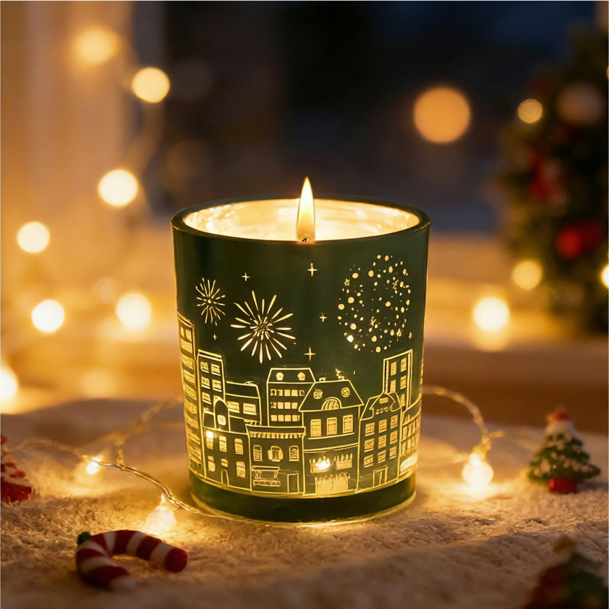 LED Light-Up Scented Candle