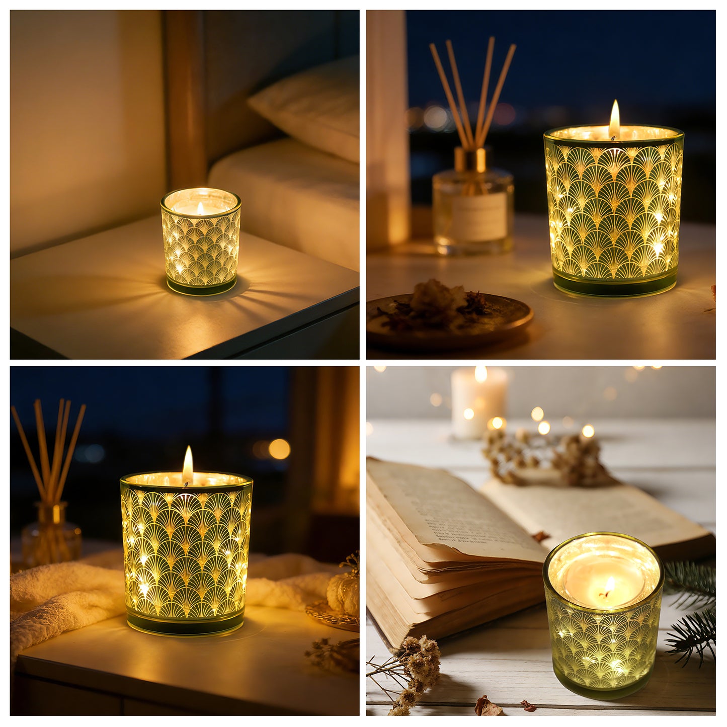 LED Light-Up Scented Candle