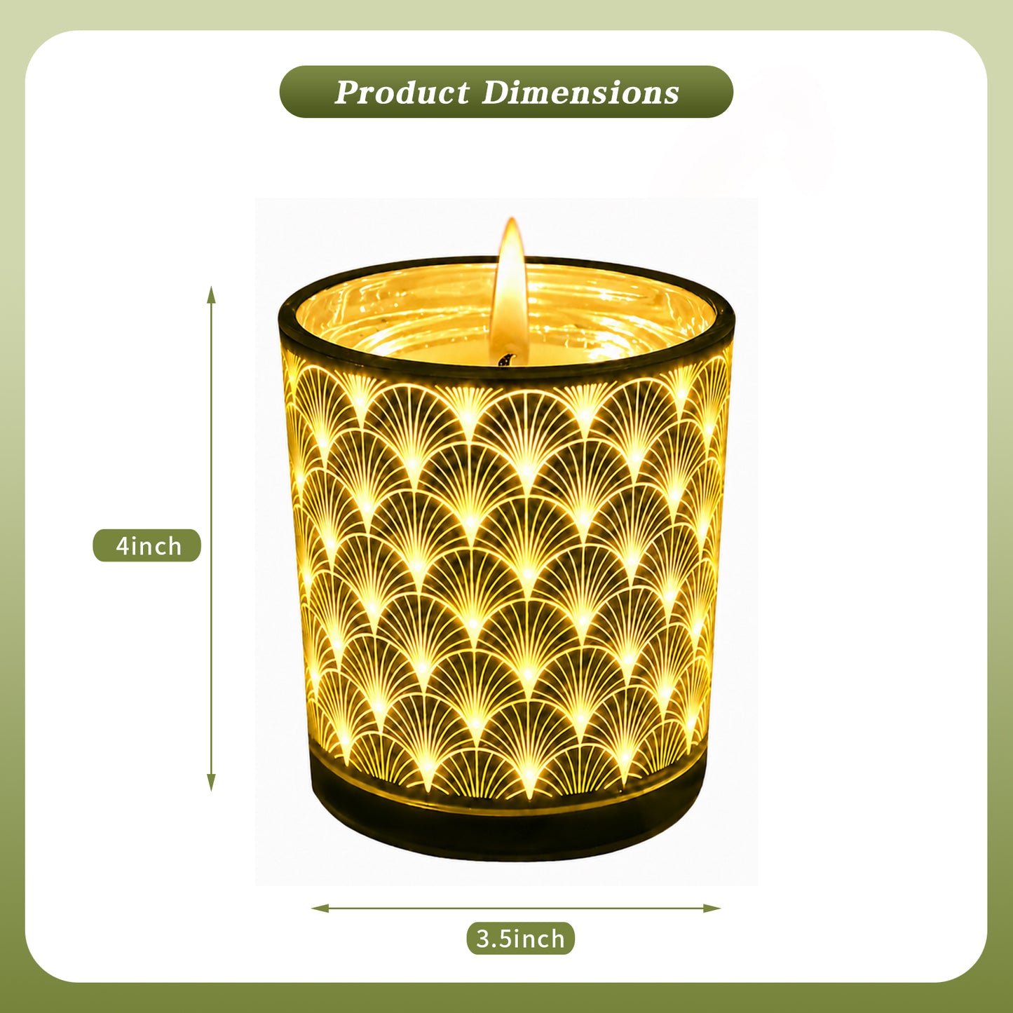 LED Light-Up Scented Candle