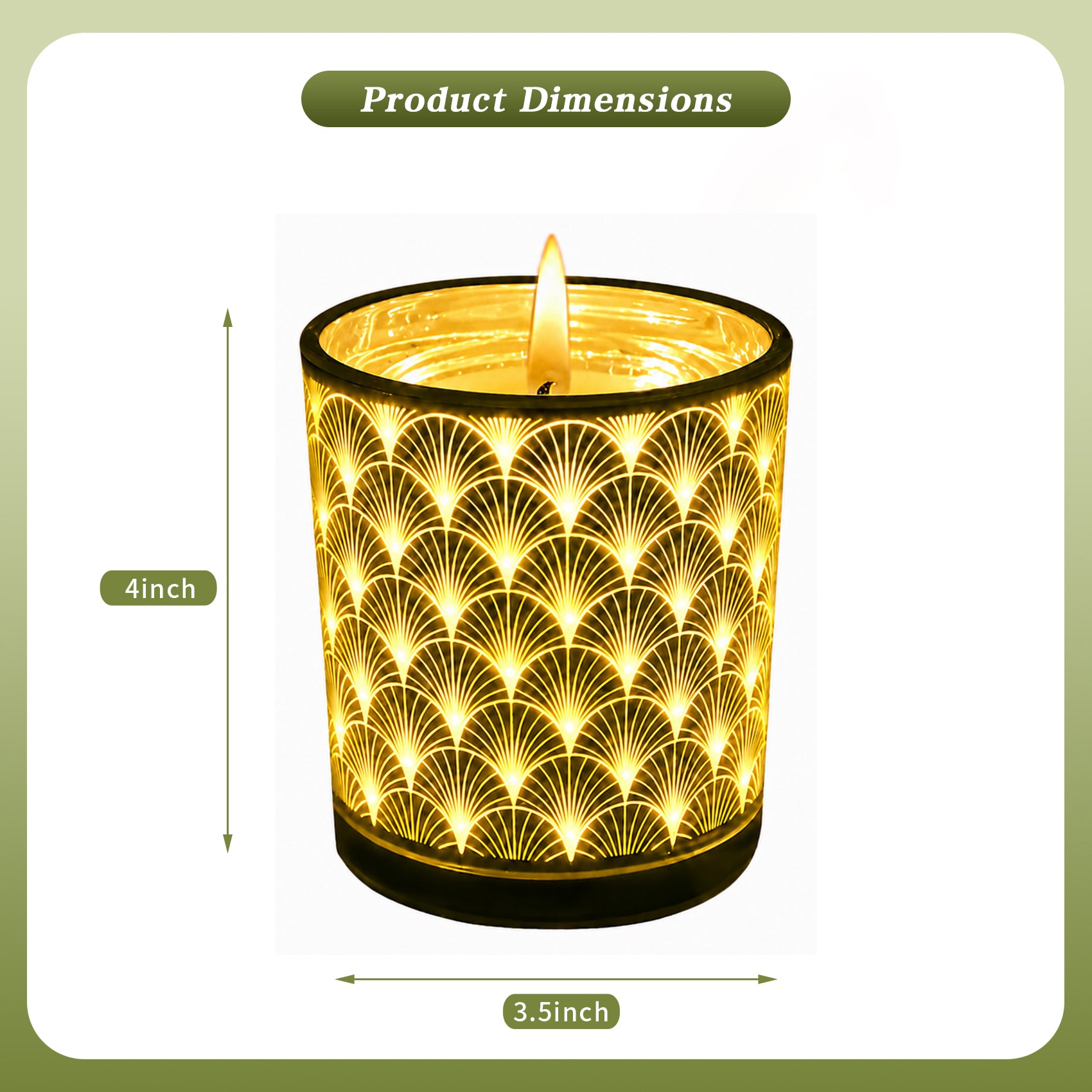LED Light-Up Scented Candle