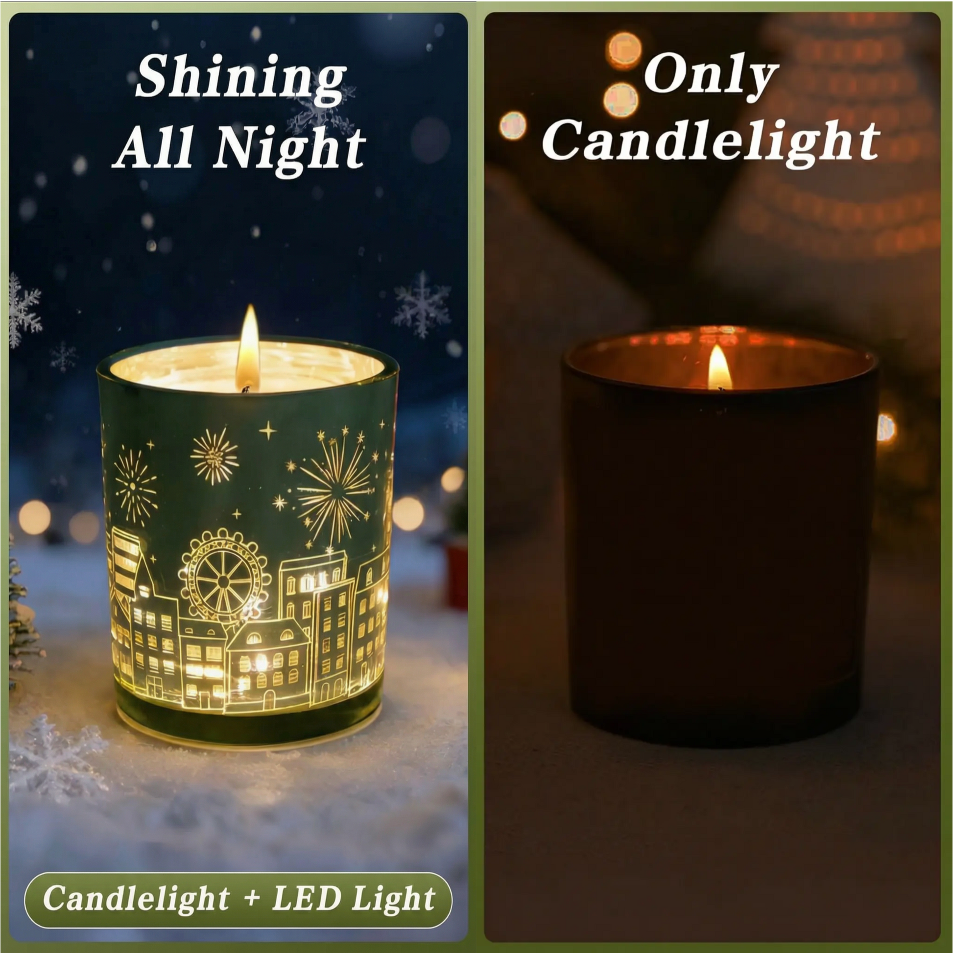 LED Light-Up Scented Candle