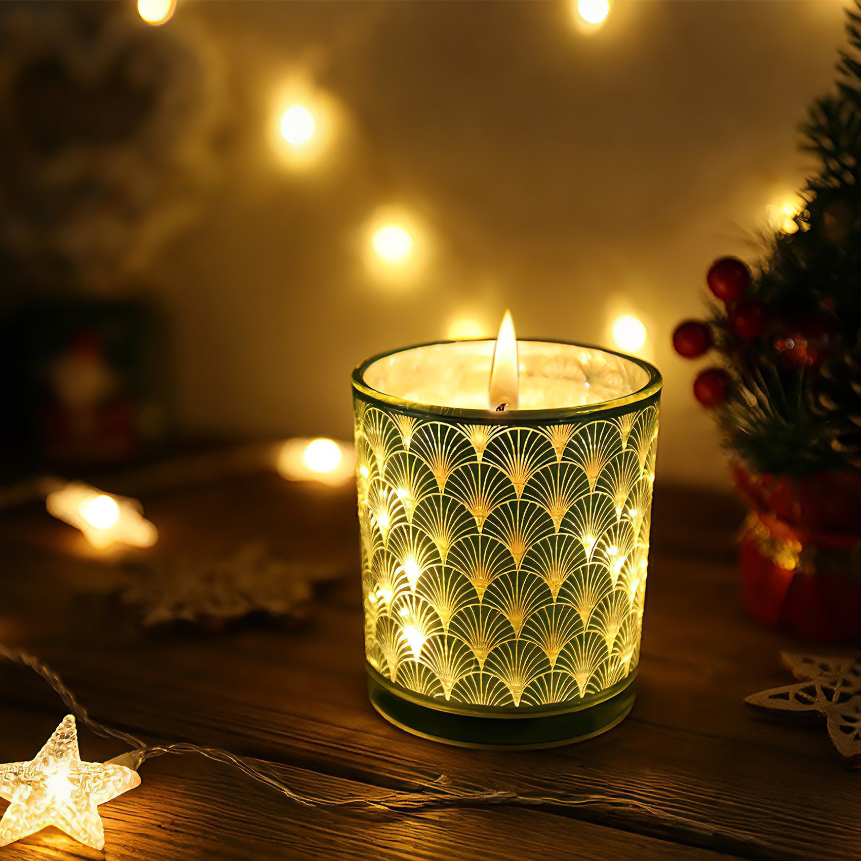 LED Light-Up Scented Candle