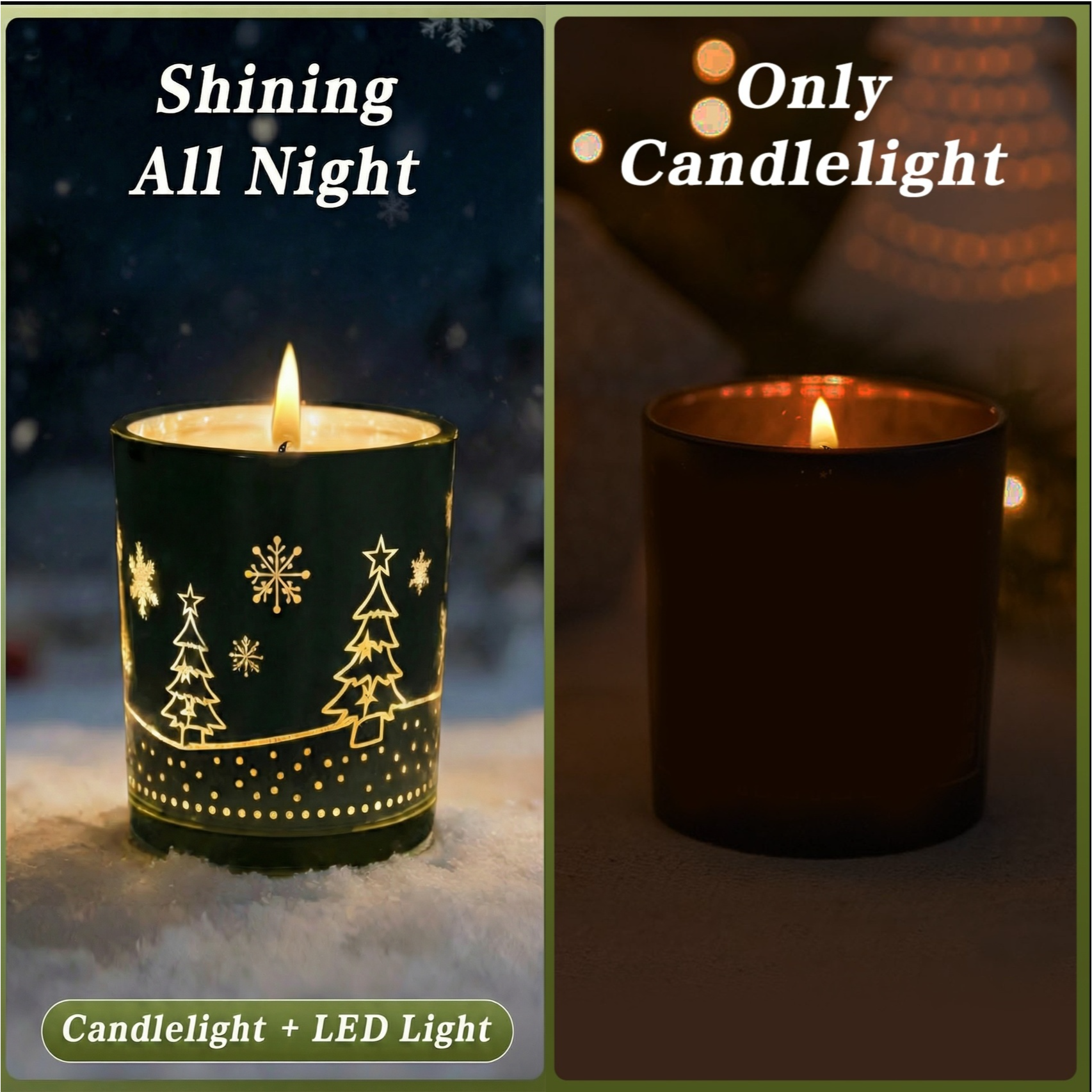 LED Light-Up Scented Candle