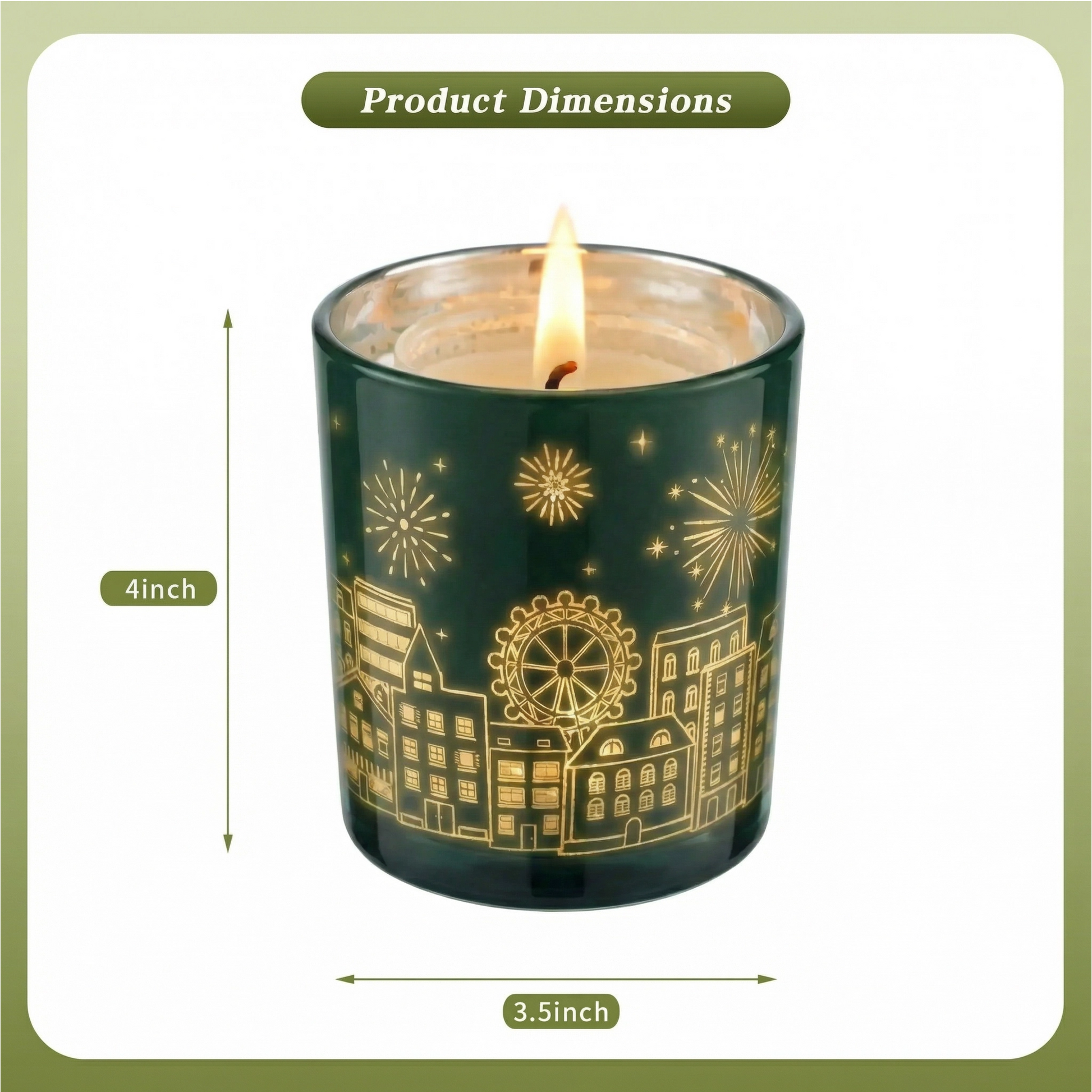 LED Light-Up Scented Candle