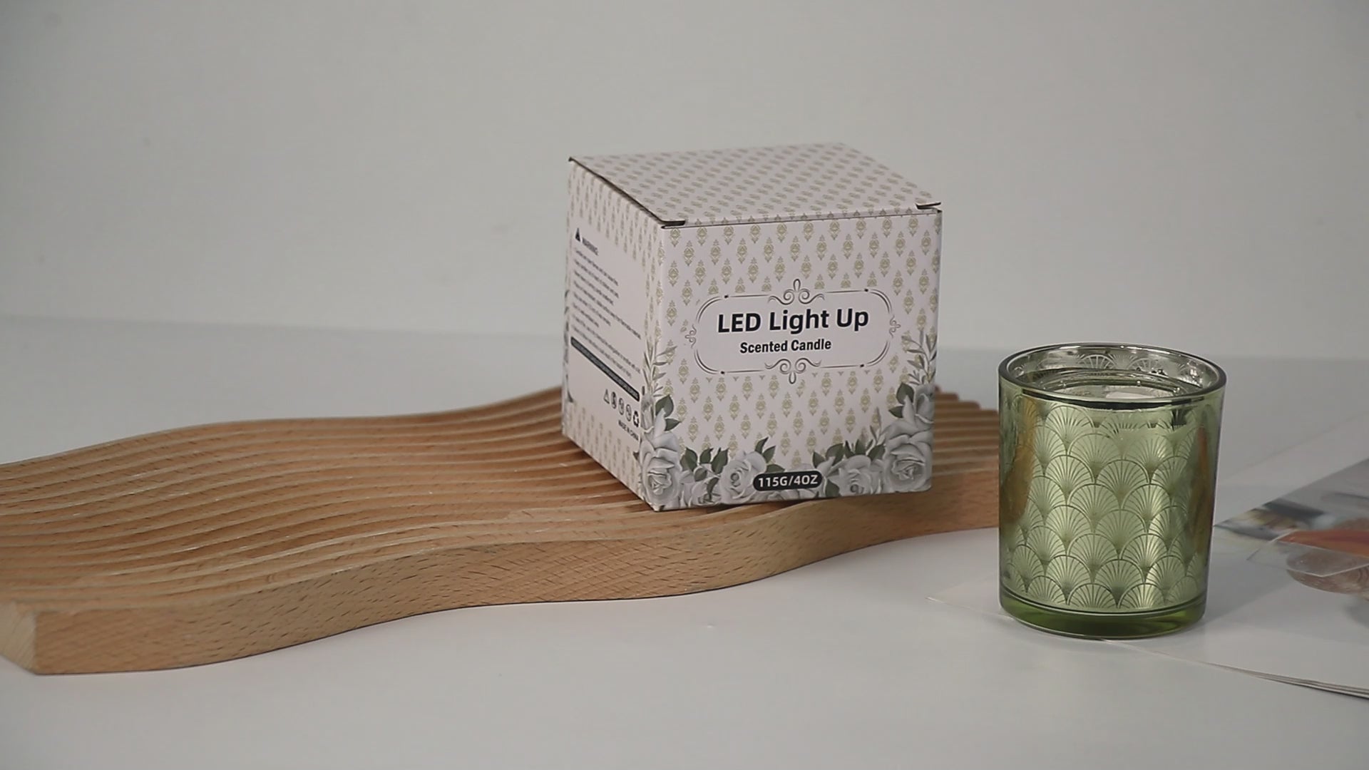 LED Light-Up Scented Candle