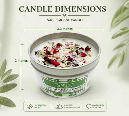 white sage candle
