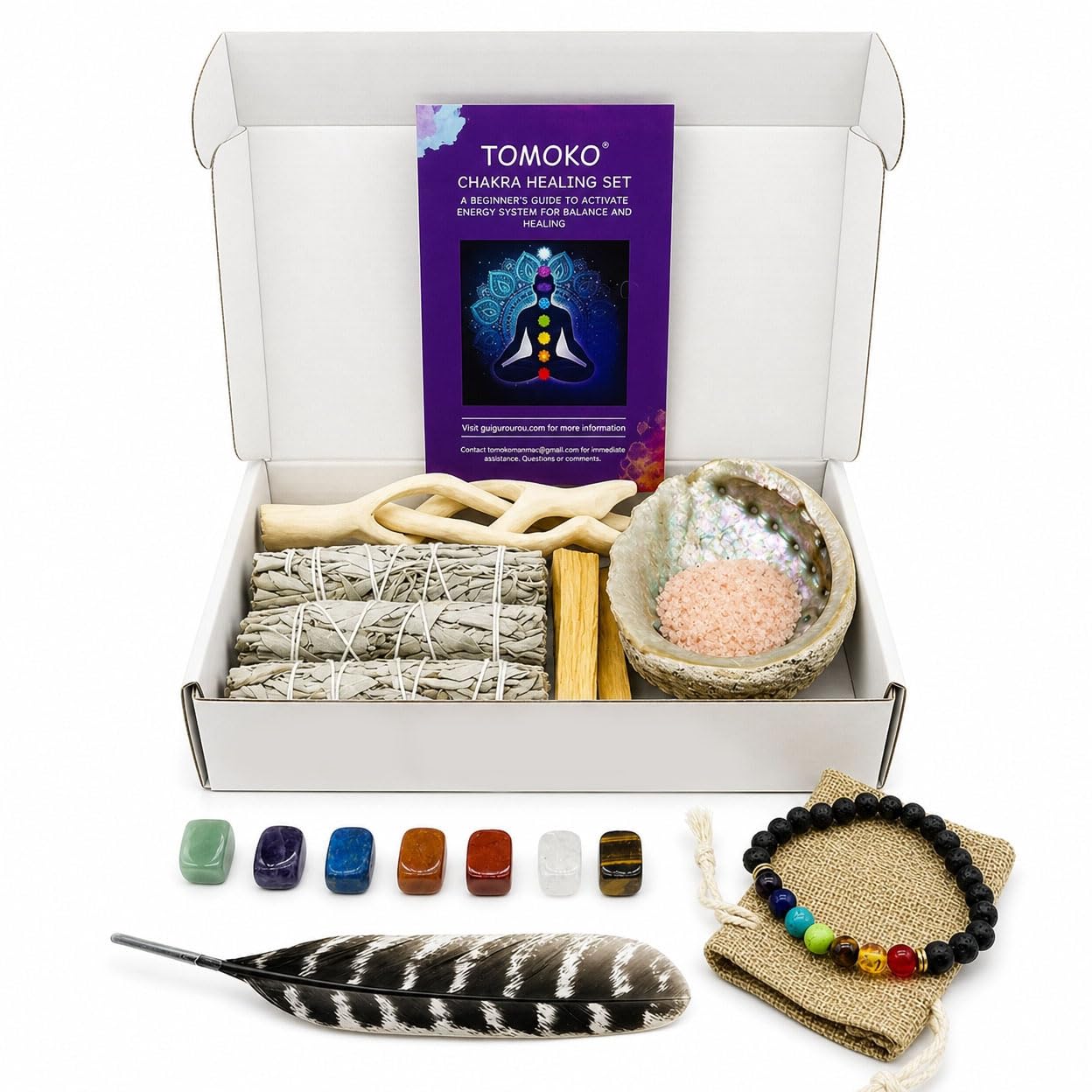 White Sage Chakra Smudge Kit